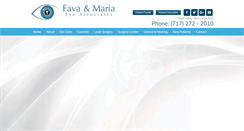 Desktop Screenshot of favamariaeyecare.com